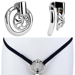 FRRK Mini <span class=keywords><strong>Spider</strong></span> Web, dispositif de chasteté en acier inoxydable 304 avec anneau de pénis en alliage d'aluminium de 2 tailles pour hommes adultes - Product Image 1