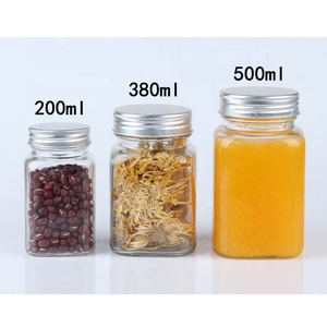 工厂热销定制优质100ml 200ml 500ml玻璃大口径蜂蜜罐，带金属螺旋盖，适用于果酱蜂蜜 - Product Image 4