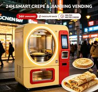 Máquina Expendedora Inteligente de Comida Callejera con Múltiples Métodos de Pago, Compatible con la Producción de Jianbing, Guozhi y Crepas con Salsa de Chocolate