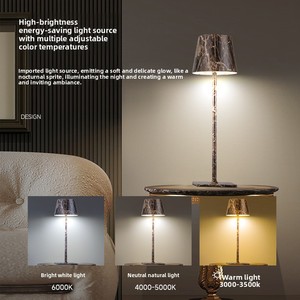 Nouvelle <span class=keywords><strong>lampe</strong></span> de table de chevet à commande tactile alimentée par batterie de style chinois pour chambre à coucher, extérieur et restaurant - Product Image 2