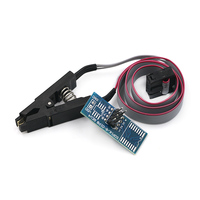 SOIC8 SOP8 Flash Chip IC Clips de prueba Adaptador de enchufe para BIOS/24/25/93 Programador para Arduin0