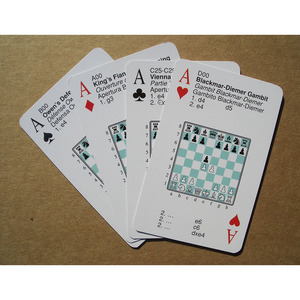 Juego de mesa de ajedrez <span class=keywords><strong>solitario</strong></span> multijugador Leap con 54 naipes de papel impermeables - Product Image 3