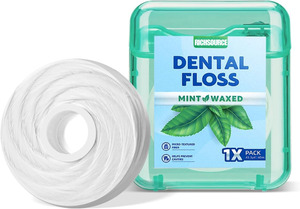 Flosser dentale biodegradabile stampato personalizzato 10 gusti varieta' Pack (linee di seta di mais) Packaging senza plastica marche verdi - Product Image 5