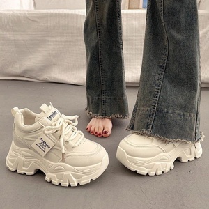 Zapatos Deportivos Casuales Transpirables de Plataforma Gruesa de Cuero Sintético Versátil Explosions para <span class=keywords><strong>Mujer</strong></span>, Novedad de Otoño 2025 - Product Image 5