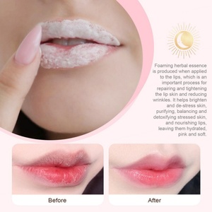 Natural Organic Foaming Lip Balm <b>Bubble</b> Lip Scrub Dark Lip Lightening Anti Cracked Hydrating Exfoliating Lip Line Care Lip Balm - Product Image 3