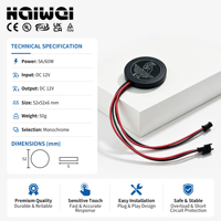 Capteur de choc DC12V 5A 60W 1-6mm pour miroir LED de salle de bain