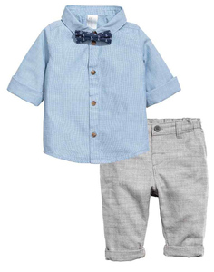 Conjunto de Ropa Clásica y Sencilla para Bebés y Niños, Última Moda - Product Image 1