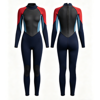 Combinaison de plongée une pièce pour femme DIVESTAR avec logo personnalisé, 3 mm, fermeture éclair dorsale, néoprène imperméable, coutures plates, antidérapante