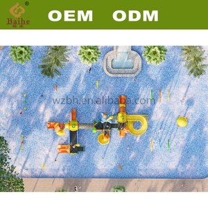 BAIHE Large Outdoor Water Park Equipment Plastic Children's <strong>Slides</strong> and Playgrounds for Home <strong>Swimming</strong> <strong>Pool</strong> Use - Product Image 3