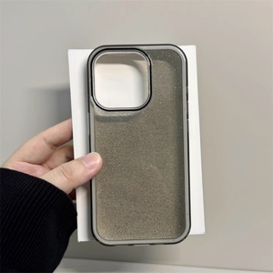 เคสโทรศัพท์ใสกันรอยขีดข่วนแบบกลิตเตอร์ 3 in 1 วัสดุ TPU นิ่ม สำหรับ iPhone 16 Pro Max 16 Plus ป้องกันด้านหลัง - Product Image 4