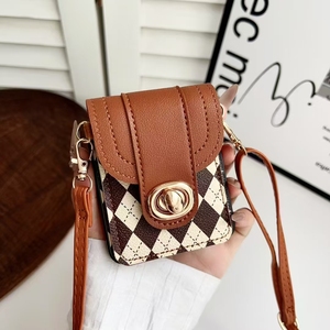 Étui de téléphone portable en cuir PU avec lanière de cou et porte-cartes, style <span class=keywords><strong>sac</strong></span> à <span class=keywords><strong>main</strong></span>, pour Samsung Z Flip 7 6 5 4 3 - Product Image 5