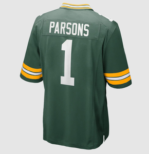 Hete Aanbieding Green Bay Packers # 10 Liefde # 1 Parsons Green voetbalteamshirt - Product Image 3
