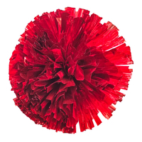 Pompons de cheerleading en PET, pompons brillants métalliques, pompons personnalisés en couleur, vente en gros pour les événements sportifs, les équipes de danse, l'esprit scolaire
