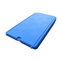 Bateau à fond plat en plastique PE rotomoulé, double couche, épaissi, étanche, anti-âge, durable, 2m, vente en gros OEM