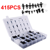 Kit de 415 attaches de fixation automobile de 18 tailles, clips de fixation pour garniture de porte, pour Ford, Chrysler, Toyota Camry, Honda, Nissan, Mazda, Chevy