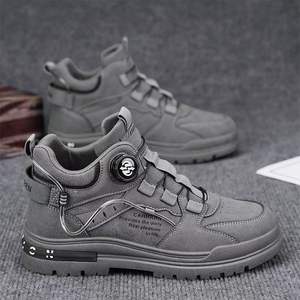 Men's High-top Autumn British-style Vintage Running <b>Shoes</b> Mid-calf Length <b>Water</b>-<b>resistant</b> Fashion Trend for Spring/winter - Product Image 3