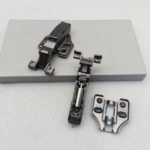 Bisagras para Puerta de Vidrio con Marco de Aluminio Ultra Delgado, Amortiguador Hidráulico Negro, Cierre Automático - Product Image 2