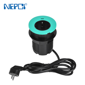 <span class=keywords><strong>Prise</strong></span> électrique de bureau dissimulée avec ports USB Type C, station de charge haute efficacité 65W pour espace de travail - Product Image 2