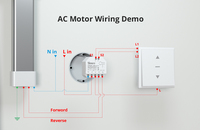 Módulo Inteligente para Persianas Enrollables DIY, Interruptor Sonoff Dualr3, Módulo de Doble Relé, 2 Canales, Medición de Energía Bidireccional, Compatible con Alexa y Google Home