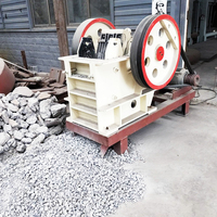 Concasseur à mâchoires portable PE250x400 concasseur de pierres équipement minier broyeur de calcaire de basalte liste de prix