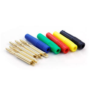 25.205 Amass 2.0mm Pure Copper Vergoldeter Bananen stecker Langes <span class=keywords><strong>Test</strong></span> instrument kann 10A standhalten - Product Image 1