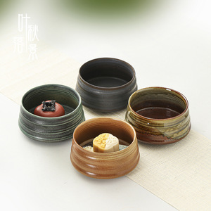 Ensemble de bols en céramique cuits au four pour le thé et les collations, origine Dehua, avec couleur à effet de transformation au four - Product Image 1