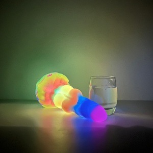 Glow-in-the-Dark Silicone Fantasy <b>Dildo</b> Silicone Material Glowing Penis for Night Use Providing Ultimate Comfort and Pleasure - Product Image 5