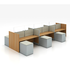 Hiện đại nhôm văn phòng phân vùng hệ thống máy trạm Divider cho trường học bệnh viện văn phòng sự riêng tư Modular thiết kế freestanding - Product Image 3