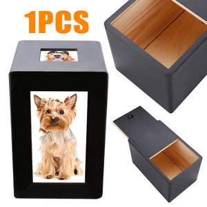Kotak peringatan peti kayu Modern mewah untuk kucing atau anjing untuk penyimpanan abu - Product Image 4