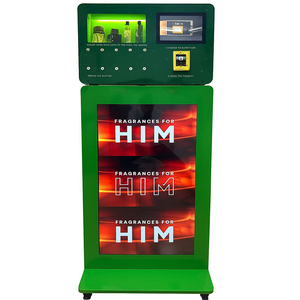 USA thiết kế mới tùy chỉnh màu đỏ 5 phun vòi phun đứng nước hoa Máy bán hàng tự động với 43 inch màn hình cảm ứng SDK chức năng - Product Image 2