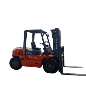 Used Heli Factory Price 7 Ton Diesel Forklift CPD70 with Hydraulic Side Shifter Solid Tire 12 Months After-sale Service - Product Image 1