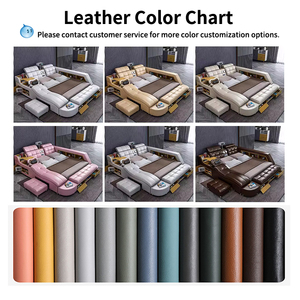 <span class=keywords><strong>Lit</strong></span> en cuir <span class=keywords><strong>extensible</strong></span> moderne et intelligent Conception de bronzage Canapé-<span class=keywords><strong>lit</strong></span> rembourré pour adultes avec rangement Cadre de <span class=keywords><strong>lit</strong></span> de luxe - Product Image 6