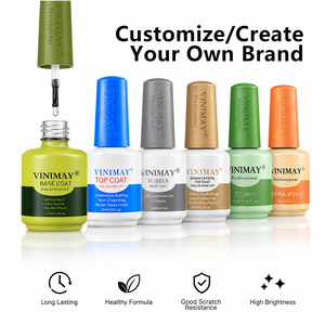 Vinimay 60ML - Preparador de Uñas, Deshidratador, Adhesivo <span class=keywords><strong>Ultra</strong></span> Fuerte, Personaliza tu Logotipo, Capa Superior Sin Limpieza, Capa Base para Salón - Product Image 5