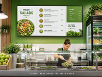 Écran publicitaire numérique mural de 65 pouces, affichage LCD Android 4K pour intérieur, écran commercial