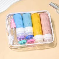 Ensemble de 18 flacons de voyage portables et rechargeables, tubes compressibles en silicone, anti-fuite, kit de flacons de voyage