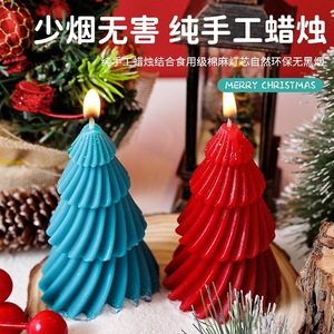 Velas Aromáticas con Aroma a Árbol de Navidad, Forma de Pirámide, Hechas a Mano con Cera de Soja, Decoración para el Hogar, Regalo de Navidad - Product Image 4