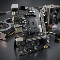 PCWINMAX - Placa Base B450 al por Mayor, AM4 DDR4 M.2 PCIe 3.0 MATX, Compatible con Ry 2000 3000 5000 para Computadoras de Escritorio para Juegos