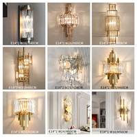 Applique murale en cristal de luxe, luminaire mural, applique de chevet, applique nordique, LED moderne, hôtel, maison, salon, lampes murales