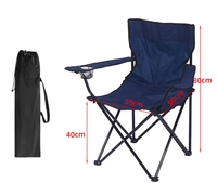 Fauteuil pliant portable 7 couleurs en tissu Oxford, chaise compacte d'extérieur avec sac de transport pour la pêche, la plage, le pique-nique, la randonnée