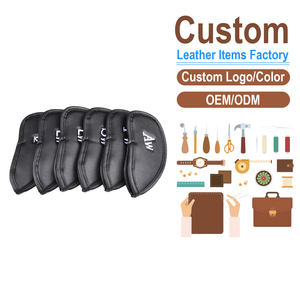 12-Piece PU Leather <b>Golf</b> <b>Iron</b> <b>Head</b> <b>Covers</b>, Padded Club Protectors, OEM/ODM Custom Factory, <b>Golf</b> Accessories - Product Image 2