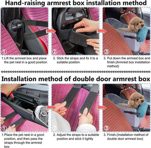 Accoudoir pour petits chiens, siège d'appoint pour <span class=keywords><strong>voiture</strong></span>, Console centrale, siège de <span class=keywords><strong>voiture</strong></span>, Console centrale, siège pour chien - Product Image 2