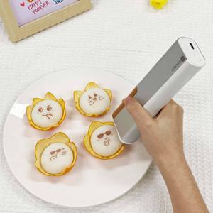 Stampante a getto d'inchiostro per alimenti e tatuaggi PrintPen stampante portatile per etichette con data <span class=keywords><strong>commestibile</strong></span> digitale per caffè e torte per Macarons - Product Image 4
