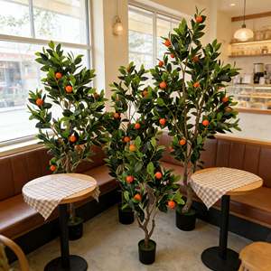 Citronnier Artificiel Style Nordique pour Décoration Intérieure Salon Plante en <span class=keywords><strong>Pot</strong></span> Vert <span class=keywords><strong>Orange</strong></span> - Product Image 5