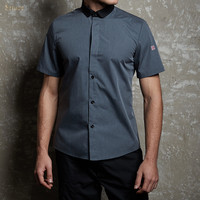 Chemise uniforme de serveur d'hôtel de serveur de directeur de travail de café pour la serveuse de restaurant