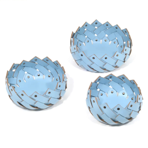 Cesta Moderna Pequeña de Piel Sintética para Mesa, Cesta Pinetti Tejida, Bandejas de Almacenamiento, Cesta Redonda Pinetti <span class=keywords><strong>Almeria</strong></span> para Oficina, Organizador - Product Image 4