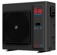 Calentador de Agua con Bomba de Calor de Fuente de Aire AMA/Hien de Ahorro Energético R290 DC Inverter Split Monobloque 40kW 220V/380V para Casa/Villa/Piscina