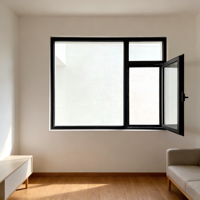 Ventanas Abatibles de Aleación de Aluminio FIDELIS con Doble Vidrio Templado, Diseño Insonorizado, Calificación Energy Star, Estilo Posmoderno
