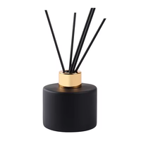 Vente en gros de diffuseur à roseaux fabrication de récipients diffuseur de bouteilles fantaisie diffuseur d'arômes rond de 100ml bouteille en verre