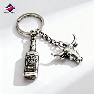 Ltzhyu 20 साल की कुंजी धारक गंध फैक्टरी काउबॉय जस्ता धातु कीचेन कस्टम लोगो कुंजी फोब काउबॉय हैट कीरिंग कीरिंग कीचेन - Product Image 3