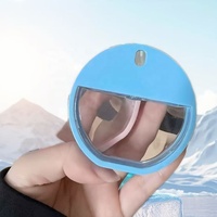 Pulvérisateur de parfum et de désinfectant pour les mains portable de haute qualité, transparent, luxueux, en plastique PET, cylindre de 45 ml, pompe